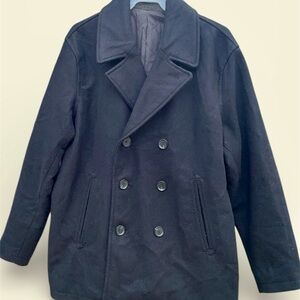 Old Navy Black Double Breasted Peacoat Jacket XXL